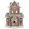 Clayre & Eef 6PR5844 Decoratie Huis met LED 15x12x20 cm