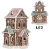 Clayre & Eef 6PR5844 Decoratie Huis met LED 15x12x20 cm