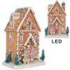 Clayre & Eef 6PR5845 Decoratie Huis met LED 17x12x25 cm