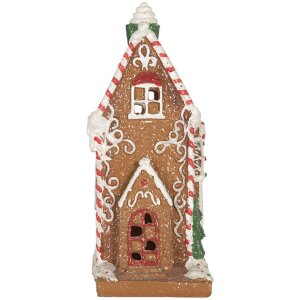 Clayre & Eef 6PR5846 Decoratiehuis met LED 15x9x20 cm