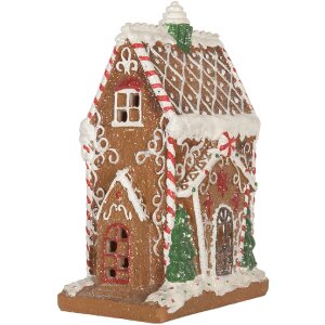 Clayre & Eef 6PR5846 Decoratiehuis met LED 15x9x20 cm