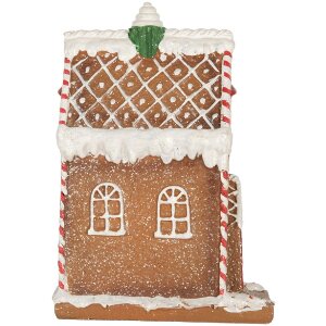 Clayre & Eef 6PR5846 Decoratiehuis met LED 15x9x20 cm