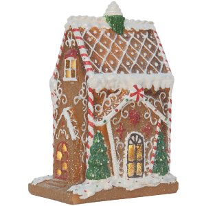 Clayre & Eef 6PR5846 Decoratiehuis met LED 15x9x20 cm