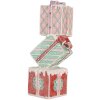 Clayre & Eef 6PR5848 Decoratie gestapelde cadeaus 14x16x36 cm