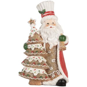 Clayre & Eef 6PR5849 Decoratie Kerstman 15x11x25 cm