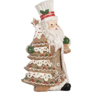 Clayre & Eef 6PR5849 Decoratie Kerstman 15x11x25 cm