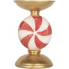 Clayre & Eef 6PR5851 Kandelaar met LED Ø 10x16 cm Goud Wit
