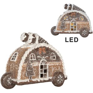 Clayre & Eef 6PR5854 Decoratie Huis met LED 21x11x16 cm