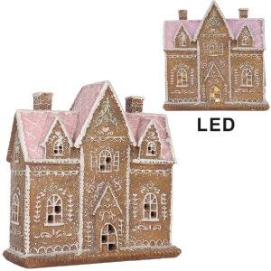 Clayre & Eef 6PR5857 Decoratie Huis met LED 21x8x20...