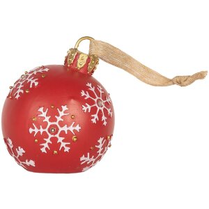 Clayre & Eef 6PR5858 Decoratie Ornament Kerstbal met...