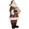 Clayre & Eef 6PR5862 Kerstsierstuk Kerstman met Taart 10x10x21 cm