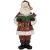 Clayre & Eef 6PR5863 Kerstman met boek 10x10x21 cm