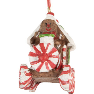 Clayre & Eef 6PR5864 Decoratiehanger Lokomotief 9x5x9 cm