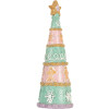 Clayre & Eef 6PR5865 Decoratie Kerstboom Ø 9x25 cm