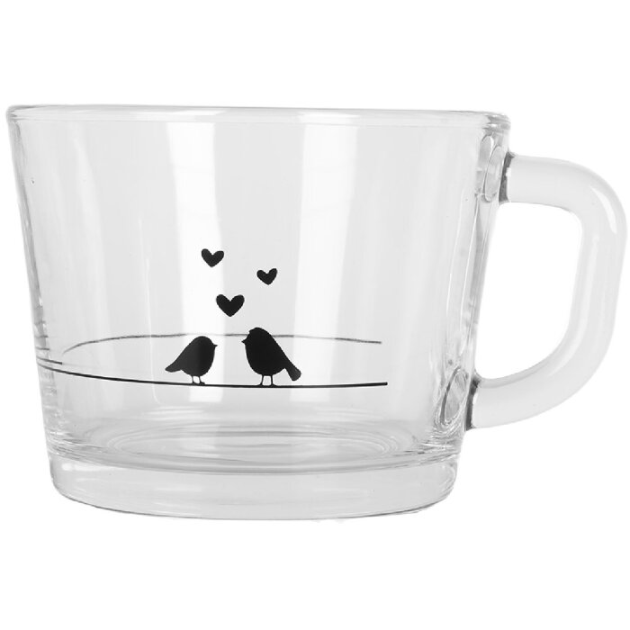 Clayre & Eef LBSGL0012 Theeglas 13x10x9 cm 350 ml