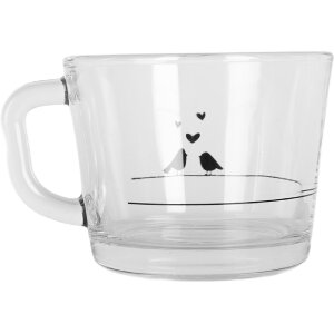 Clayre & Eef LBSGL0012 Theeglas 13x10x9 cm 350 ml