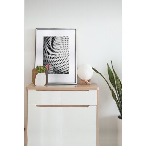 FramesFactory Houten fotolijst Finger 40x50 cm zilver Acrylglas