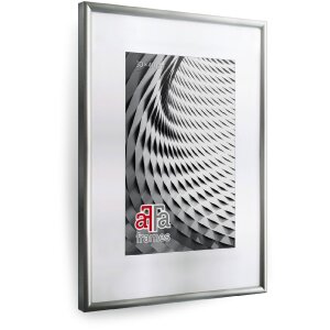 FramesFactory Houten fotolijst Finger 40x50 cm zilver Acrylglas