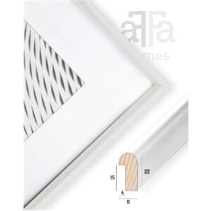 FramesFactory Houtenlijst Finger 21x29 cm Wit Acrylglas