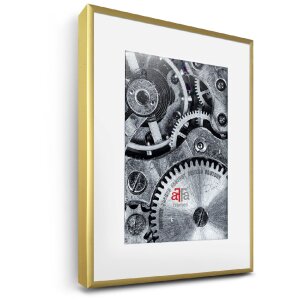 FramesFactory Aluminium fotolijst 29,7x42 cm goud Kunstglas