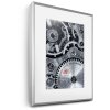 FramesFactory Aluminium fotolijst 28x35 cm zilver Blokprofiel 0,9 cm Kunstglas