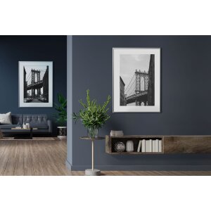 FramesFactory Aluminium fotolijst 62x93 cm zilver Kunstglas