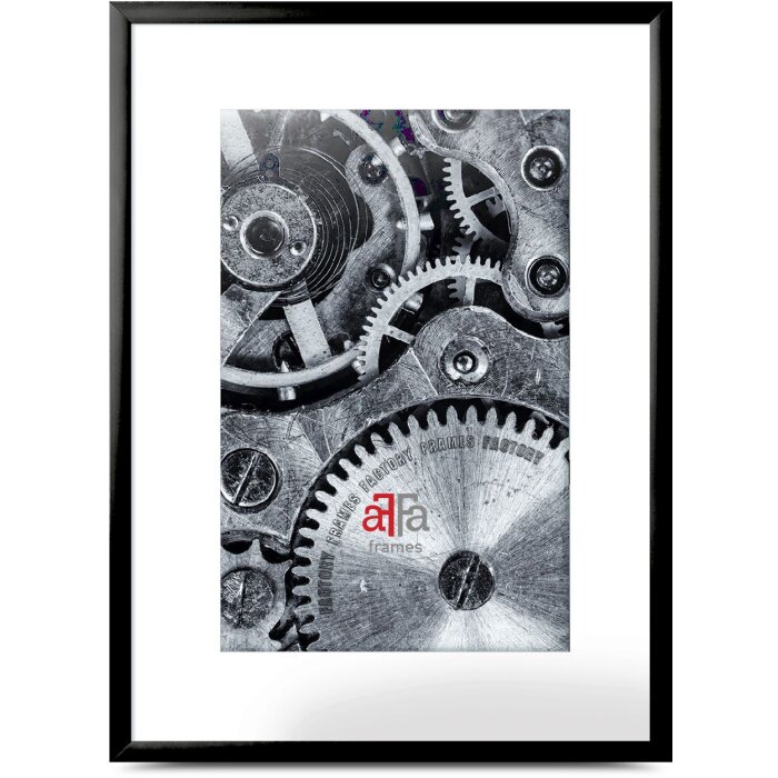 FramesFactory Aluminium fotolijst 40x60 cm zwart kunstglas