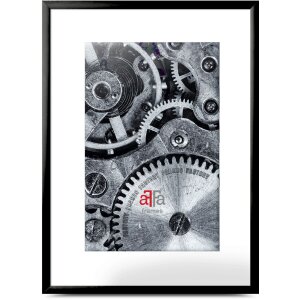 FramesFactory Aluminium fotolijst 40x60 cm zwart kunstglas