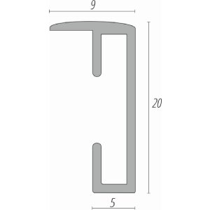 FramesFactory Aluminium fotolijst 59,4x84,1 cm zwart