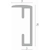 FramesFactory Aluminium fotolijst 59,4x84,1 cm zwart