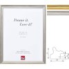 Effect houten fotolijst profiel 44 Barokstijl zilver goud vele maten