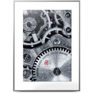FramesFactory Aluminium fotolijst Blokprofiel Kunstglas 10x15 tot 70x100 cm