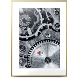 FramesFactory Aluminium fotolijst Blokprofiel Kunstglas 10x15 tot 70x100 cm