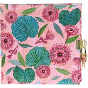 Goldbuch Dagboek Tropical Leaves roze 16x16 cm