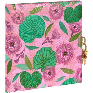 Goldbuch Dagboek Tropical Leaves roze 16x16 cm