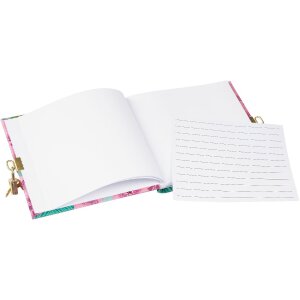 Goldbuch Dagboek Tropical Leaves roze 16x16 cm