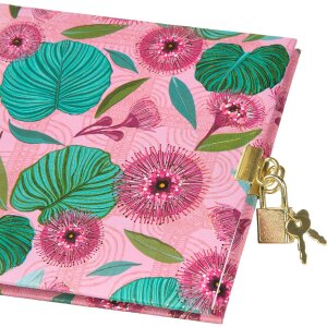 Goldbuch Dagboek Tropical Leaves roze 16x16 cm
