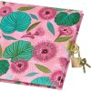 Goldbuch Dagboek Tropical Leaves roze 16x16 cm