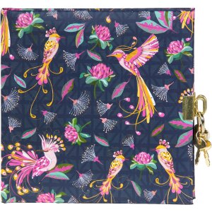 Goldbuch Dagboek Tropical Birds Blauw 16x16 cm