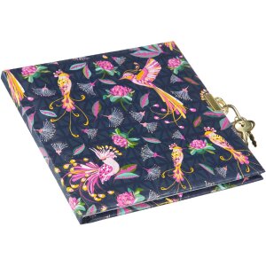 Goldbuch Dagboek Tropical Birds Blauw 16x16 cm
