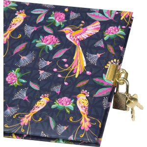 Goldbuch Dagboek Tropical Birds Blauw 16x16 cm