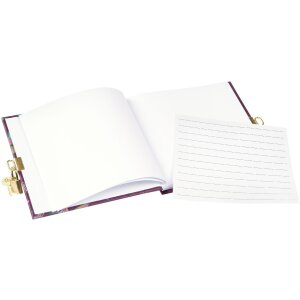 Goldbuch Dagboek Tropical Birds plum 16x16 cm met slot