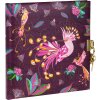 Goldbuch Dagboek Tropical Birds plum 16x16 cm met slot