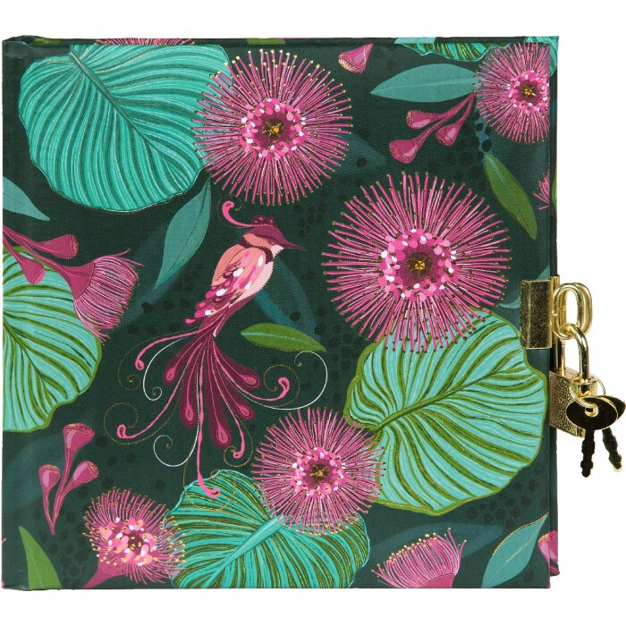 Goldbuch Dagboek Tropical Birds groen 16x16 cm