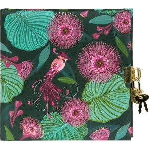 Goldbuch Dagboek Tropical Birds groen 16x16 cm