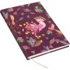 Goldbuch Notitieboek Tropical Birds pruim 15x22 cm