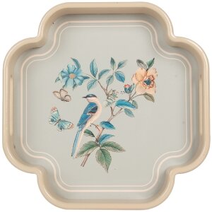 Clayre & Eef 6H2461 Decoratieve Dienbladset 2 Beige...