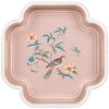 Clayre & Eef 6H2461 Decoratieve Dienbladset 2 Beige Roze 30x30/24x24 cm