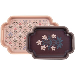 Clayre & Eef 6H2463 Decoratief Dienblad Set van 2...
