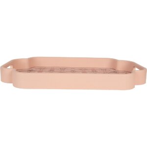 Clayre & Eef 6H2463 Decoratief Dienblad Set van 2 Roze Violet